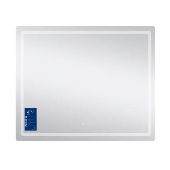 Дзеркало Qtap Mideya (MI2) 900х700 з LED-підсвіткою Touch, з антизапотіванням, з димером, рег. яскравості QT2078NCF9070 Київ
