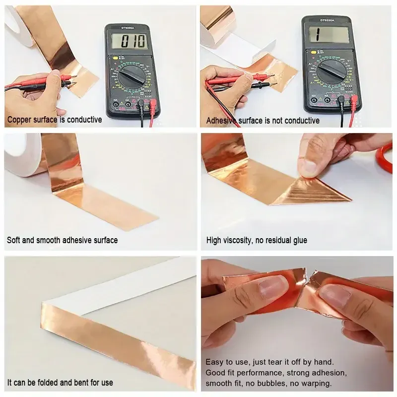 Медна фольга з клеєм для екранування та монтажу Київ - фото 6