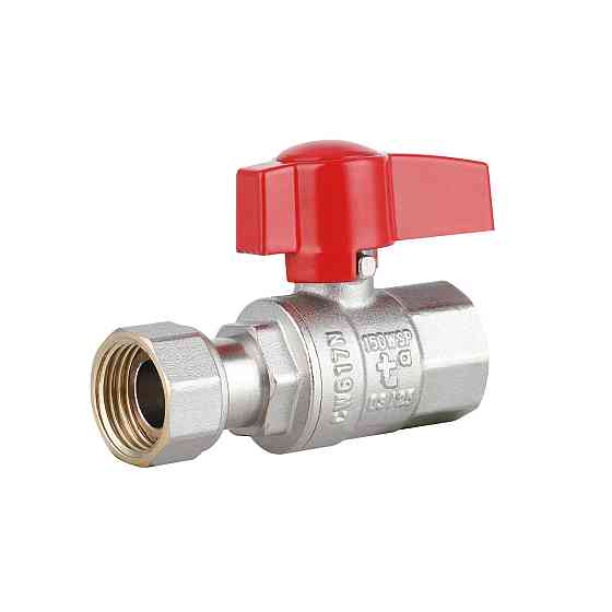 Кран кульовий 1/2" ВВ прямий, PN40, з накидною гайкою Standart TAS260W15 Thermo Alliance Київ