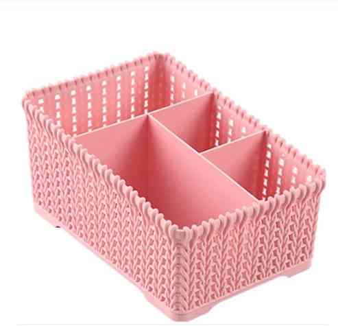 Органайзер для косметики розовый - высота 10см, длина 19см, ширина 12,5см (изготовлен из прочного пластика) Киев