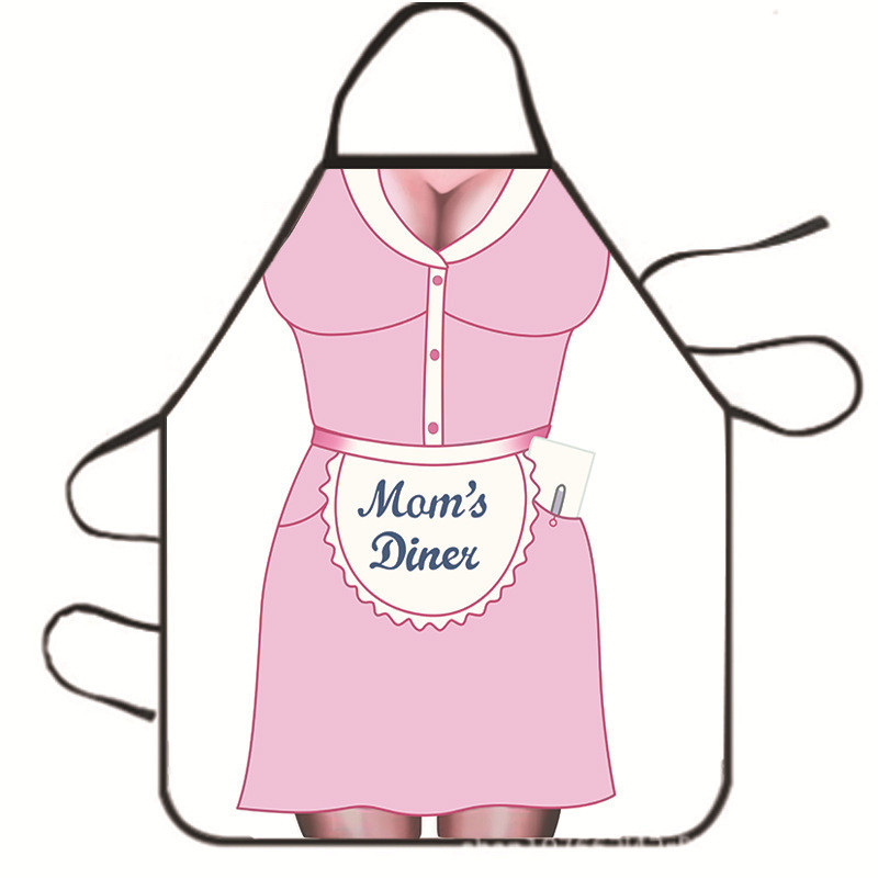 Фартук с приколом для женщин Mam`s Dinner 75 на 60 см разноцветный Киев - изображение 1