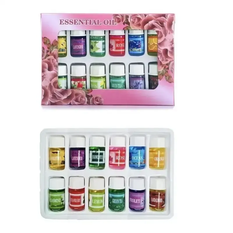 Набор эфирных масел 12 шт.,в стеклянных флаконах / Натуральные аромамасла для аромалампы, массажа, SPA и дома Коломия - фото 2