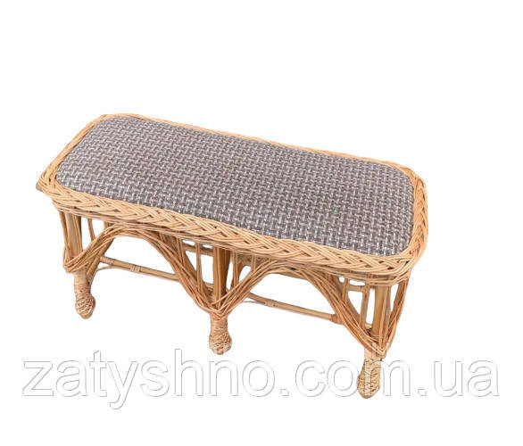 Лавка мягкая, плетеная из лозы Киев - изображение 1
