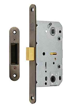 Магнітний замок для міжкімнатних дверей Gavroche GR 96M-WC AB бронза зі зворотньою планкою Київ