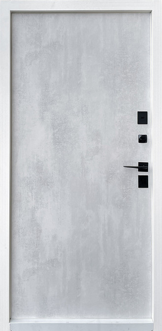 Двері вуличні Форт-М  комплектація "ТЕРМО" модель ТОКІО ТЕРМОРОЗРИВ бетон антрацит/бетон сніжний Київ - фото 2