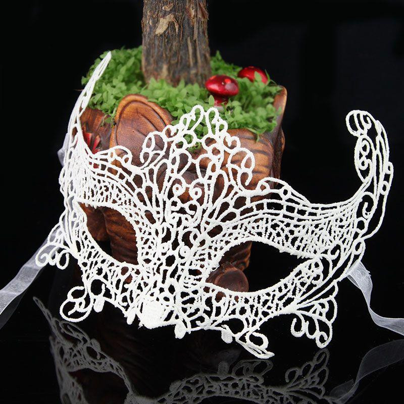 Маскарадна маска на карнавал унісекс one size білий Київ - фото 2