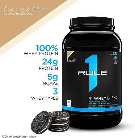 Протеин Rule One Whey Blend 908 gram ( Cookies & Creme ) Луцк