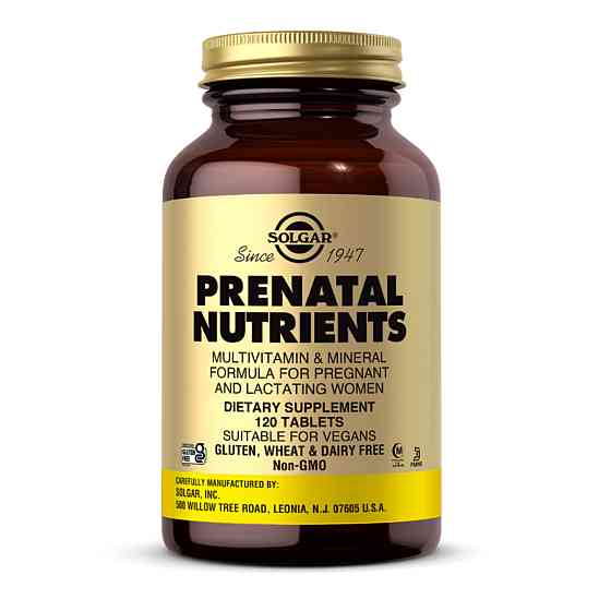 Вітаміни для вагітних Solgar Prenatal Nutrients 120 табл Київ
