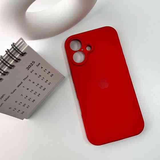 Чохол для смартфона Silicone Full Case AA Camera Protect for Apple iPhone 16 43,Berry Red Київ