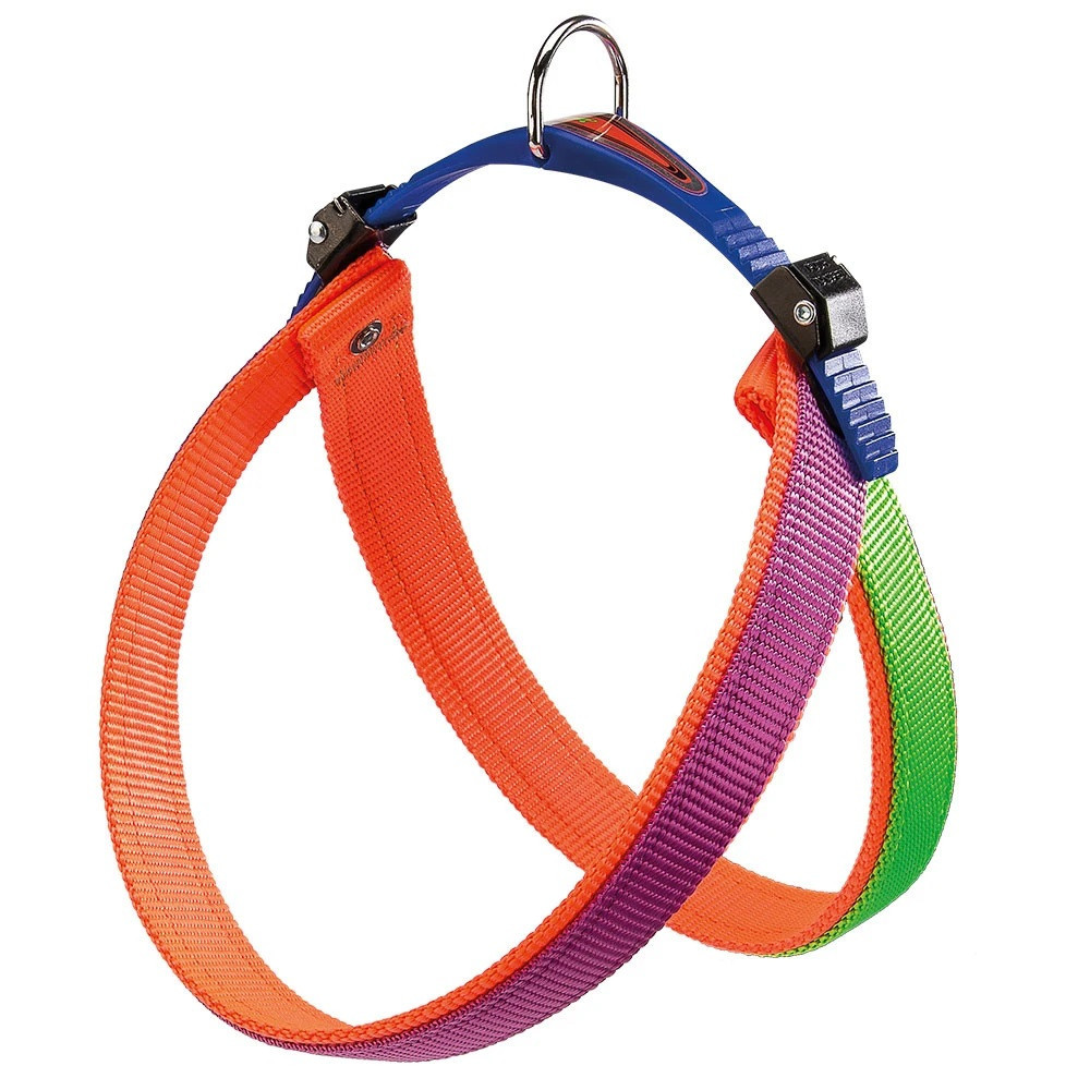 Нагрудная шлейка для собак из нейлона с микрорегулировкой Ferplast Agila Colours 4-7 (Ферпласт Агила Колорс) A = B 50 ÷ 58 см 25 мм - max 10 кг - 5 ра Запорожье - изображение 1
