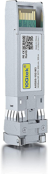 Промышленный трансивер 10Gtek 10GBase-SR SFP+ (10G, 850 нм, 300 м) — Оптический модуль для сетевого оборудования Киев - изображение 2