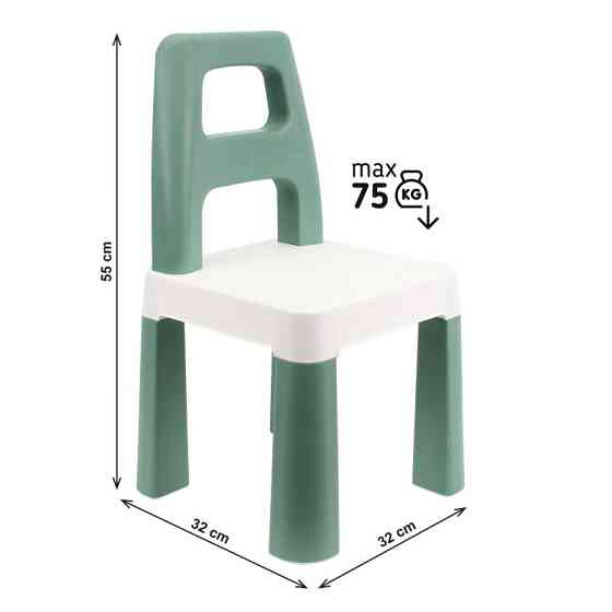 Дитячий стілець "Kids Chair" 0181TXK зелений, до 75 кг Вінниця