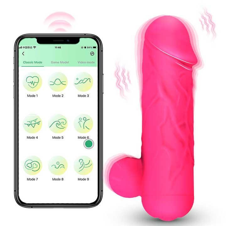 Реалістичний смарт-мінібратор для клітора Love Spouse фуксія — Смарт вібратори Вінниця - фото 7