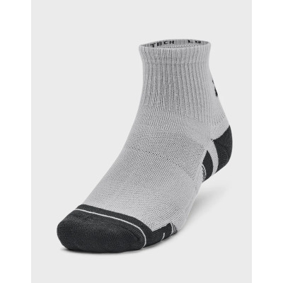 Носки Under Armour 1379510-011 Performance Tech 3 пари Qtr сірий XL (196884003036) Винница - изображение 3