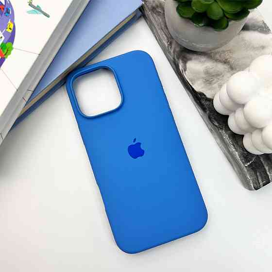 Чохол Silicone Full Case для iPhone 16 Pro, Синій Київ