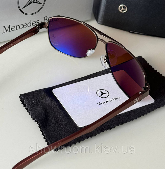 Чоловічі сонцезахисні окуляри Mercedes (816) brown Київ - фото 4