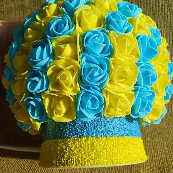 Світильник-нічник "Букет Жовто-блакитних троянд" Дніпро