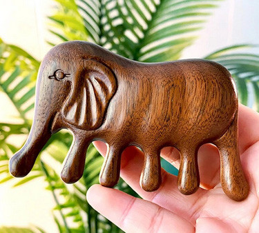 Массажер гребень для головы из сандала Слон Киев - изображение 2