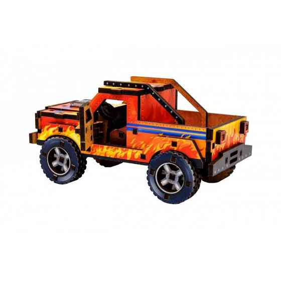 Дерев'яний 3D конструктор "Turbo off-road" Puz-00972, 87 деталей Вінниця