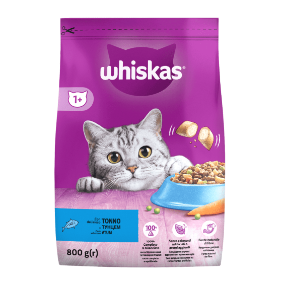Сухий корм Whiskas (Віскас) для дорослих кішок з тунцем 800 г Вінниця