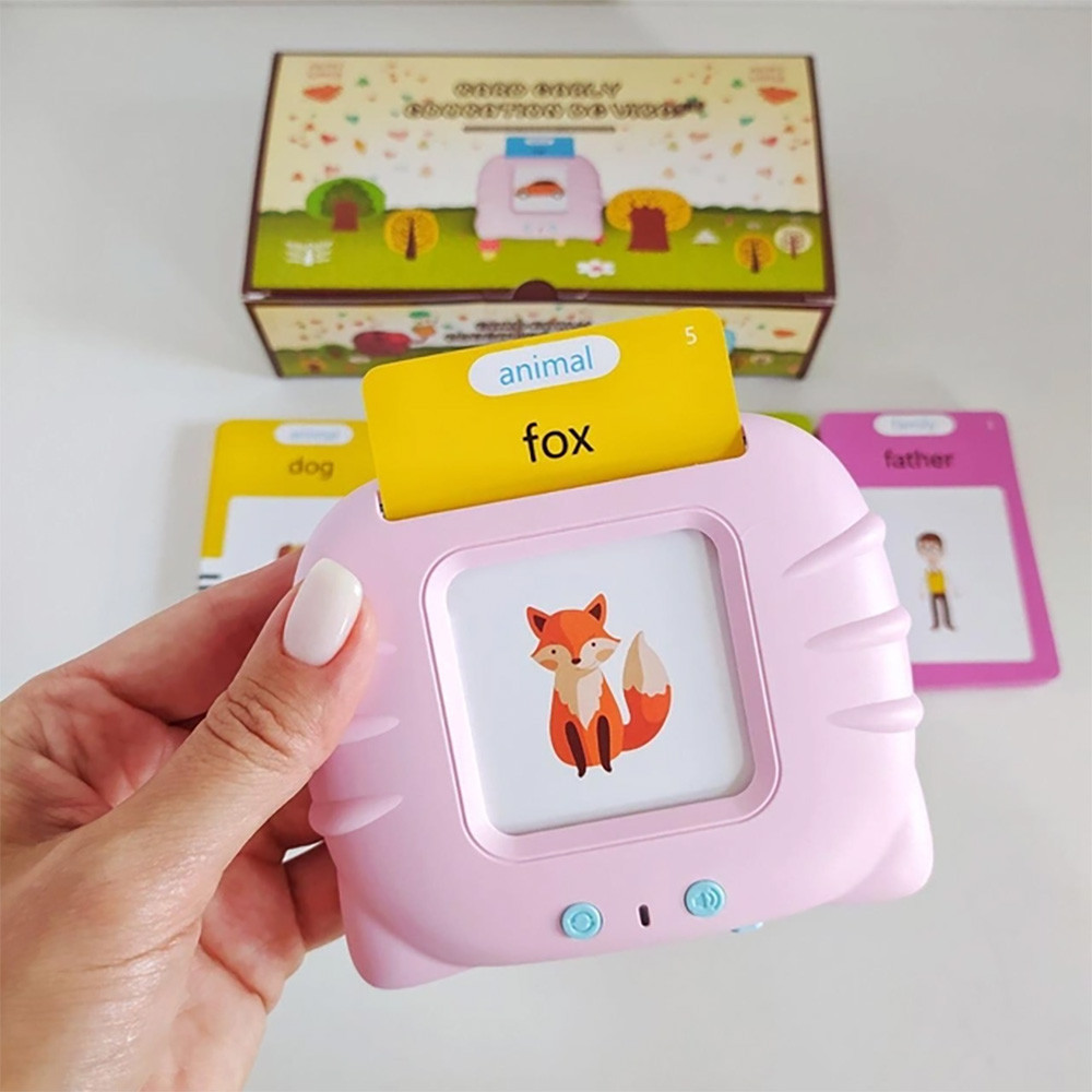 Детский интерактивный планшет для изучения английского языка, 112 карточек, Розовый / Говорящие карточки Киев - изображение 5
