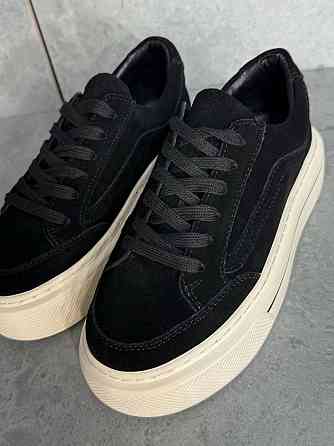 Кеды женские Hengji 707-6 замшевые на высокой платформе черные, 38, 24,5 см Киев