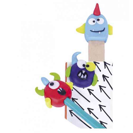 Дитячий набір для ліплення з полімерної глини "Закладки Монстри" (ПГ-006) PG-006 закладки для книги Вінниця