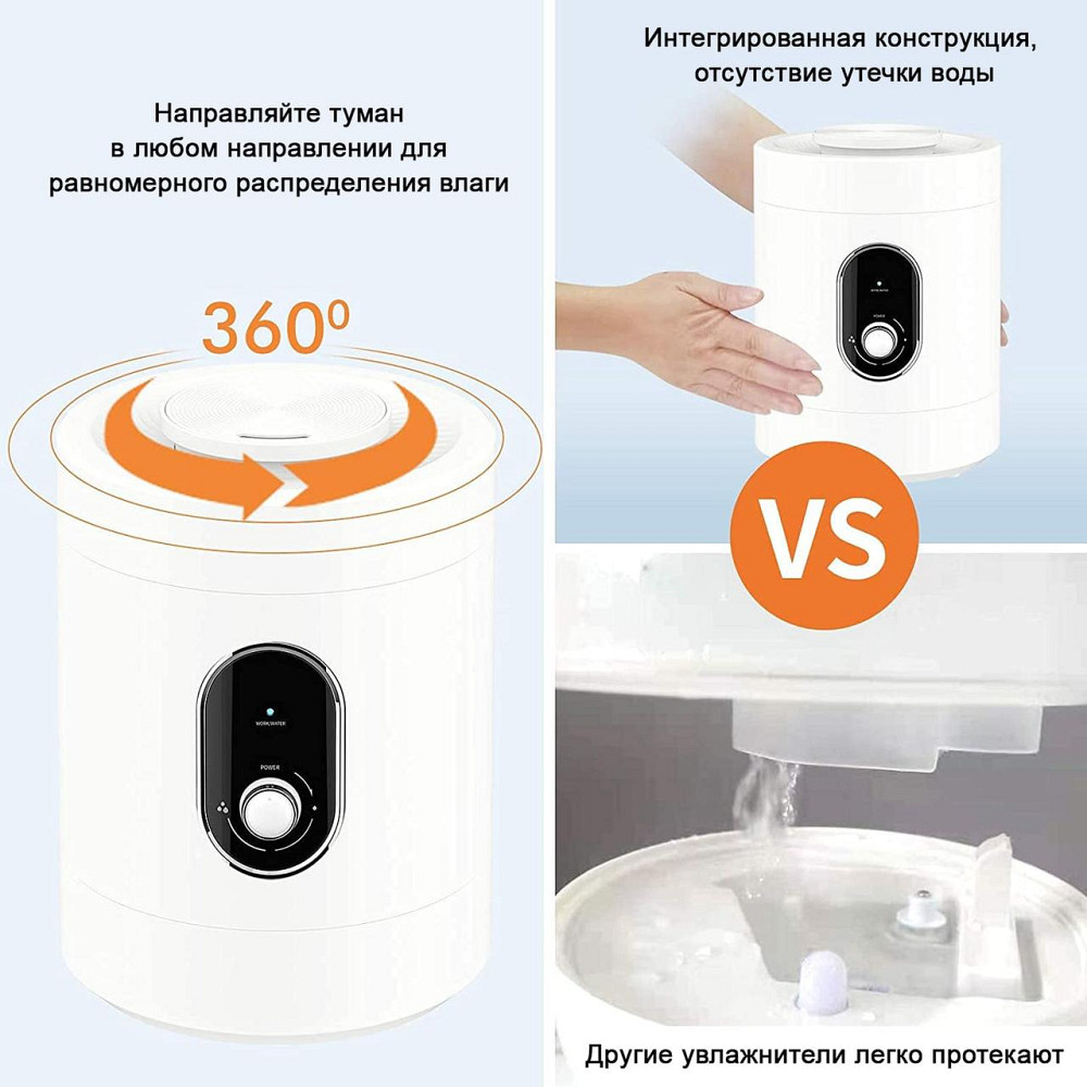 Зволожувач повітря Onix з регульованим розпиленням і баком на 3 л Дніпро - фото 7