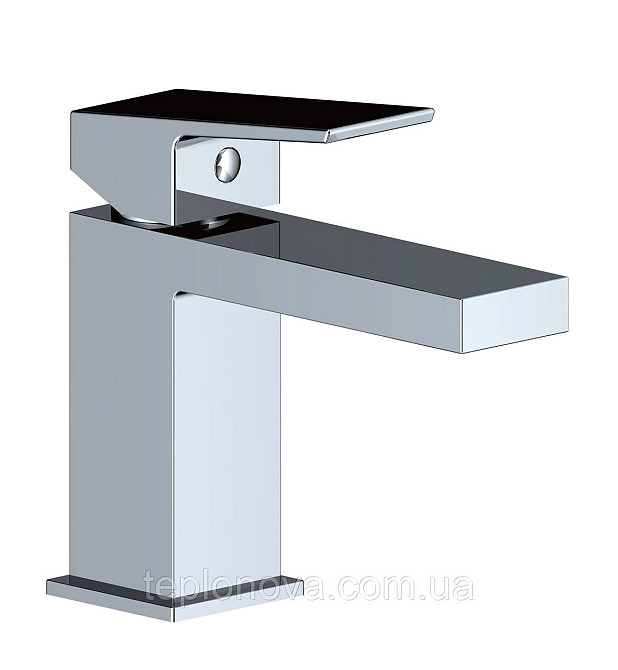 Змішувач для умивальника TOPAZ ODISS TO 18401-H61B Квадро cartridge D35, шланги 45 см Чернівці - фото 2