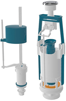 Арматура для смывающего бачка универсальная с клапаном нижней подачи NOVA Харьков