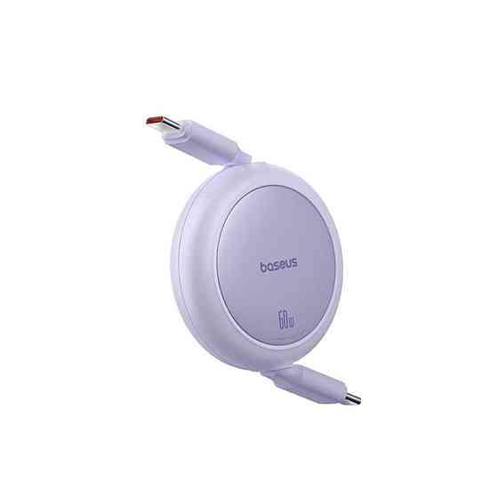 Кабель Baseus Free2Pull Mini Charging Cable USB-C to USB-C 60W 1m Nebula Purple P10364500511-01 Одесса