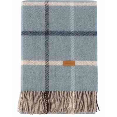 Плед Ardesto Leonardo Alpina 100% шерсть, голубой 140x200 см (ART0704LM) Винница