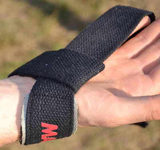 Лямки для тяги MadMax MFA-267 PWR Straps Black/Grey/Red Луцк