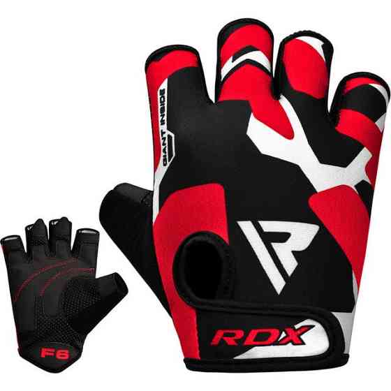 Рукавички для фітнесу RDX F6 Sumblimation Red S Каменское