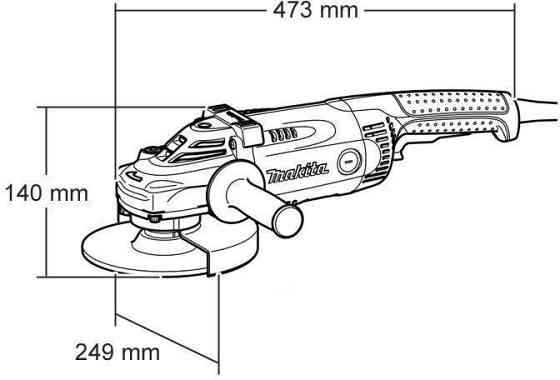 Потужна електрична кутова шліфмашина (болгарка) MAKITA GA9020RF : 2200 Вт, 230мм Київ