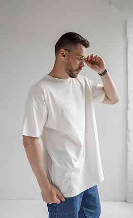 Футболка мужская оверсайз Белый 3XL/4XL Харьков