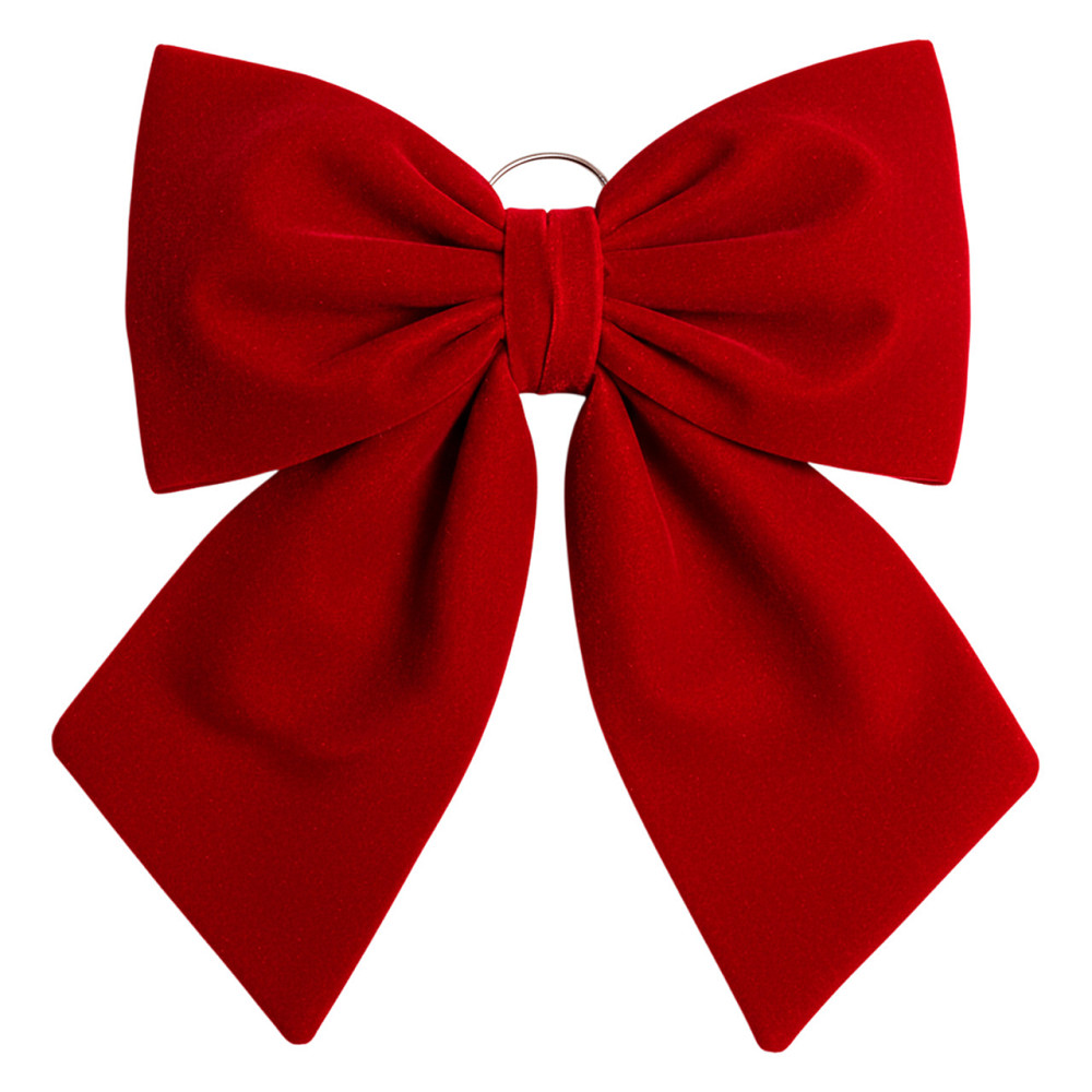 Yiwu Оксамитовий бант для декору на ялинку 35×45 (см) Бордовий CR-2-3 Коломыя - изображение 2