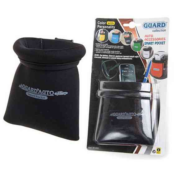 Тримач автомобільний для телефону "мішочок" (11х12см) чорний Guard Київ