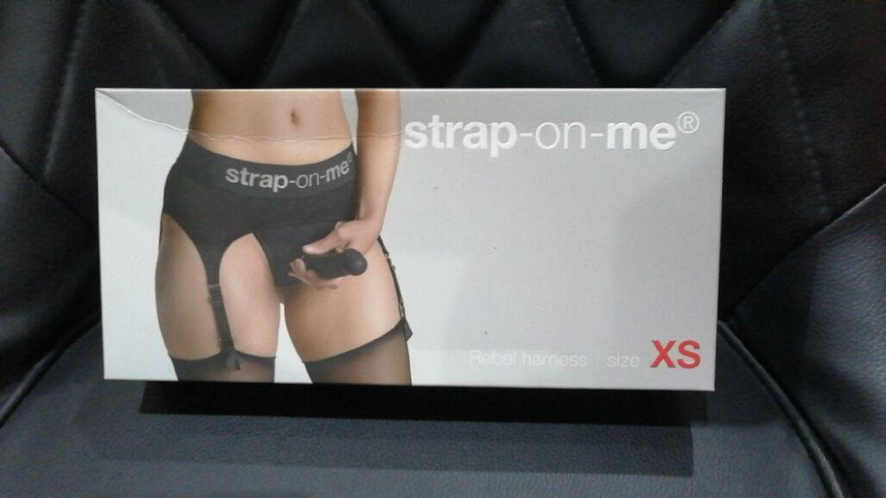 Трусики для страпона з підв’язками для панчіх Strap-On-Me REBEL HARNESS - XS (м'ята упаковка!!!) Sex Aura Київ - фото 2