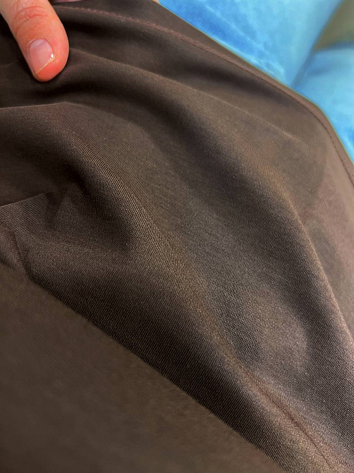 Футболка женская A-N 26048 базовая средняя длина классическая вышивка омега, коричневый, one size Киев - изображение 17