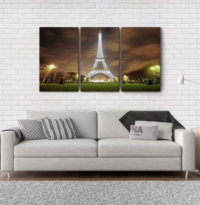 Модульна картина Нічний Париж Аrt-107_3А Київ - фото 2
