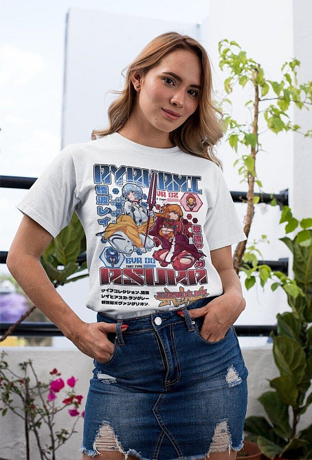 Футболка для мальчика аниме Евангелион оверсайз (рост от 165 до 180 ) Черний AnimeJ0411m Днепр - изображение 2