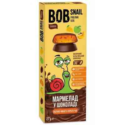 Мармелад Bob Snail Яблоко-манго-тыква-чиа в молочном шоколаде 27 г (4820219341239) Винница