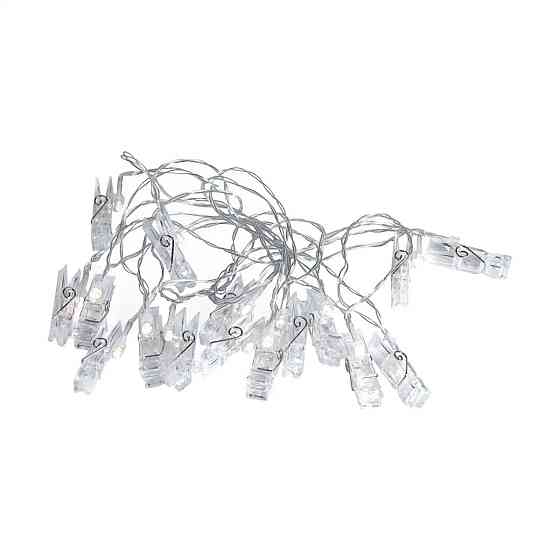 Garlando Гірлянда нитка із прищіпками 5.2 метра 20 LED світлодіодів A65 Коломия