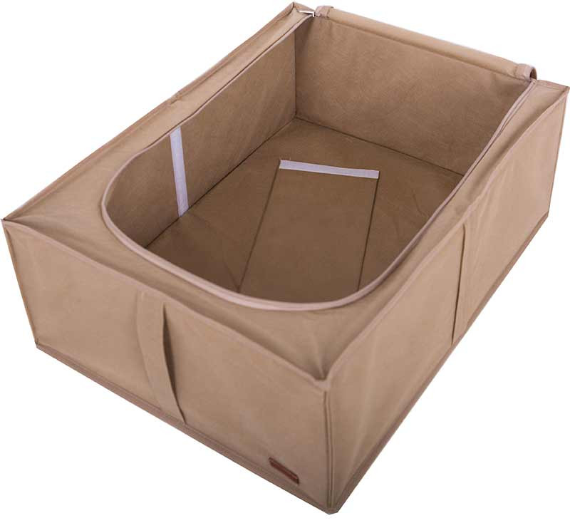 Бокс для хранения вещей со съемной перегородкой KHV-2-V-beige (Бежевый) Сумы - изображение 2
