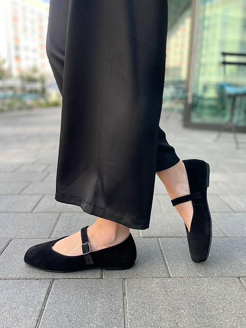 VIFEST Балетки жіночі VIFEST 136 чорні (весна-осінь, замша натуральна) (5909) Коломия - фото 6