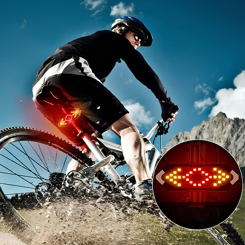 Велофара з вказівниками поворотів + пульт SBR Київ - фото 2