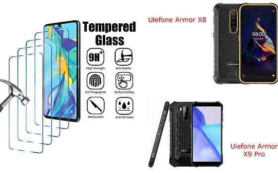 Захисне скло ArmorGlass для Ulefone Armor X8, Armor X9 Pro – стійке до подряпин та ударів Київ