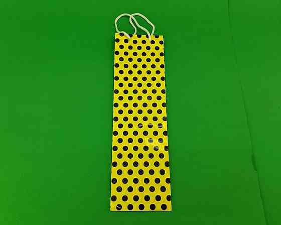 Пакет бумажный подарочный под бутылку  12/9/36(артBUT-27) (12 шт) Харьков