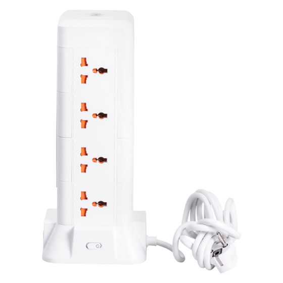Удлинитель с 12 розетками и беспроводной зарядкой 2.8 м Киев